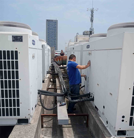 于都中央空调制热和不制冷系统维修方法